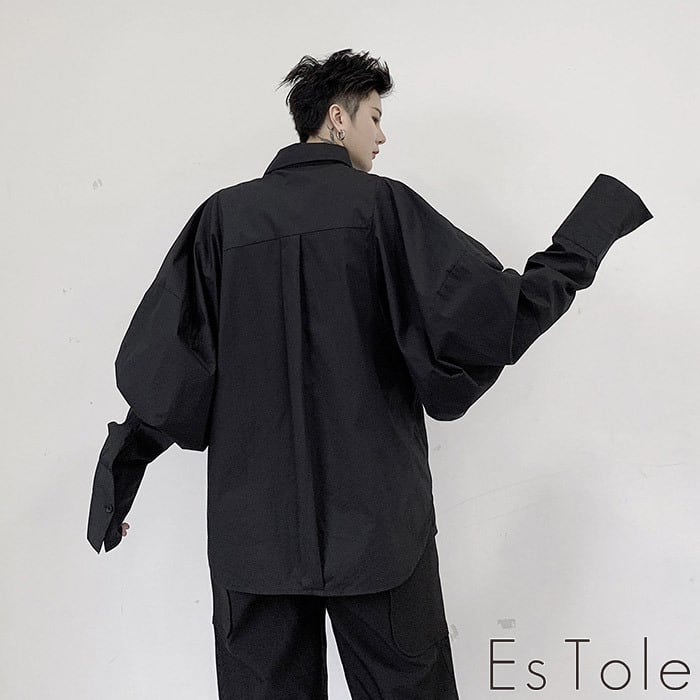 お支払い確認後20日以内発送】EsTole バルーンビッグスリーブシャツ