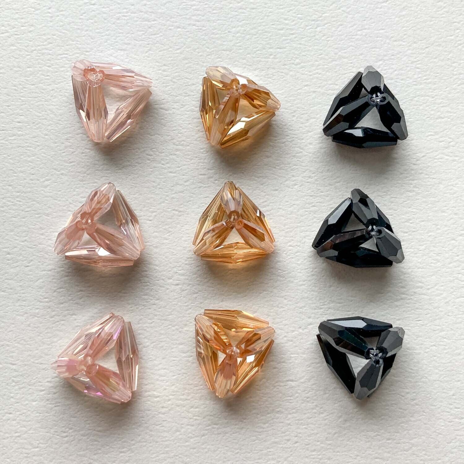 三角錐ビーズ立体パーツ | Dua-アクセサリーパーツショップ