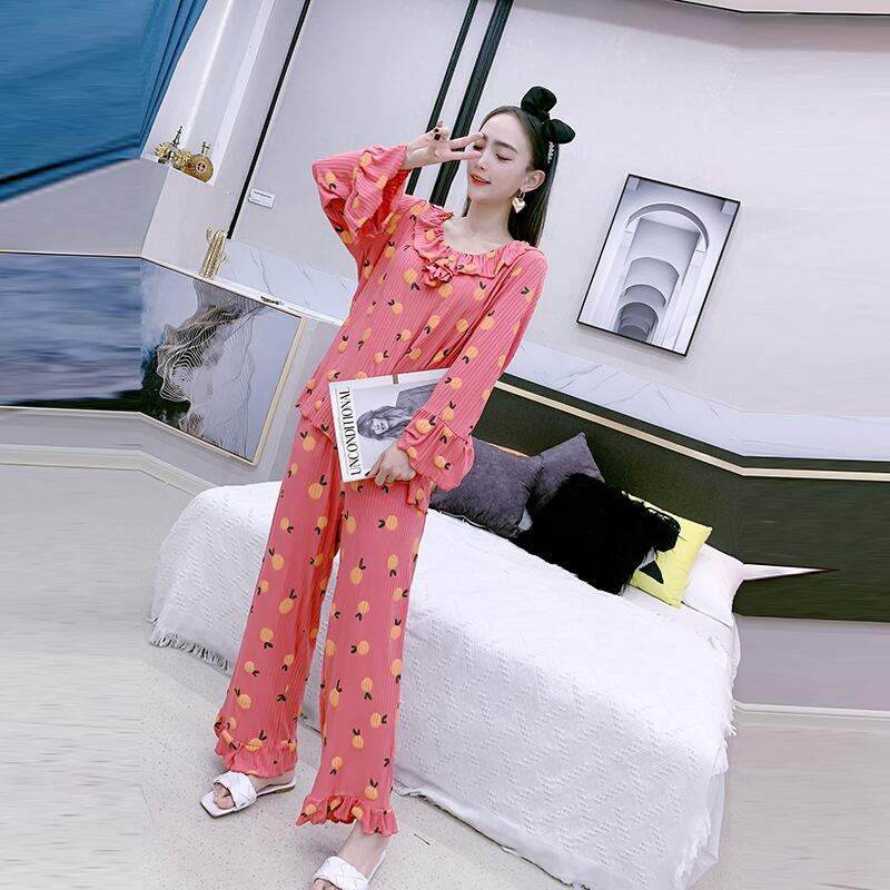 婦人服2020ファッションエグニスタイル新作大きいサイズスーツカジュアルパンツスリムファットミリ整経ツーピーススーツ秋 ミックスインファッション23956297979