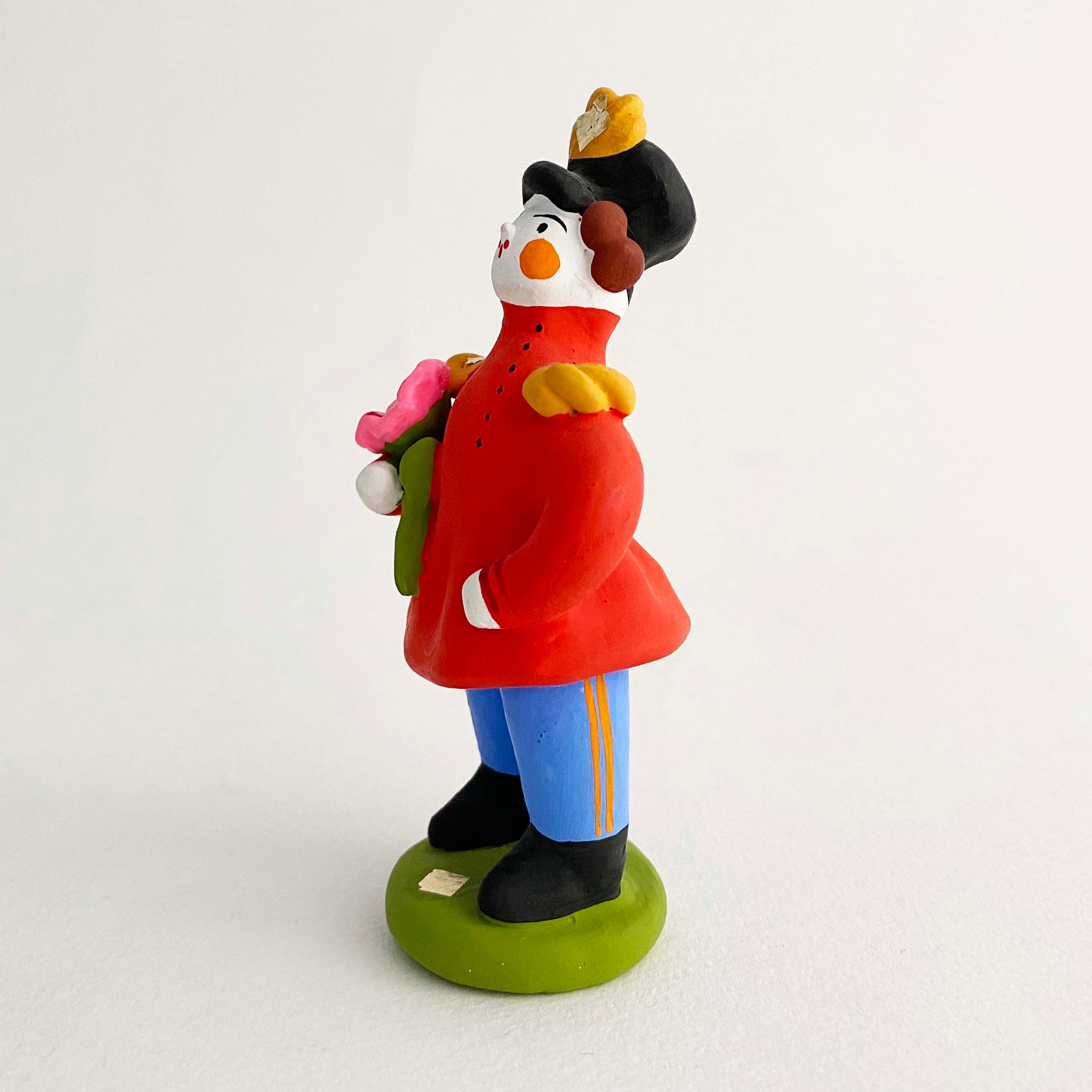 ディムコヴォ土人形 / 花を持つ男