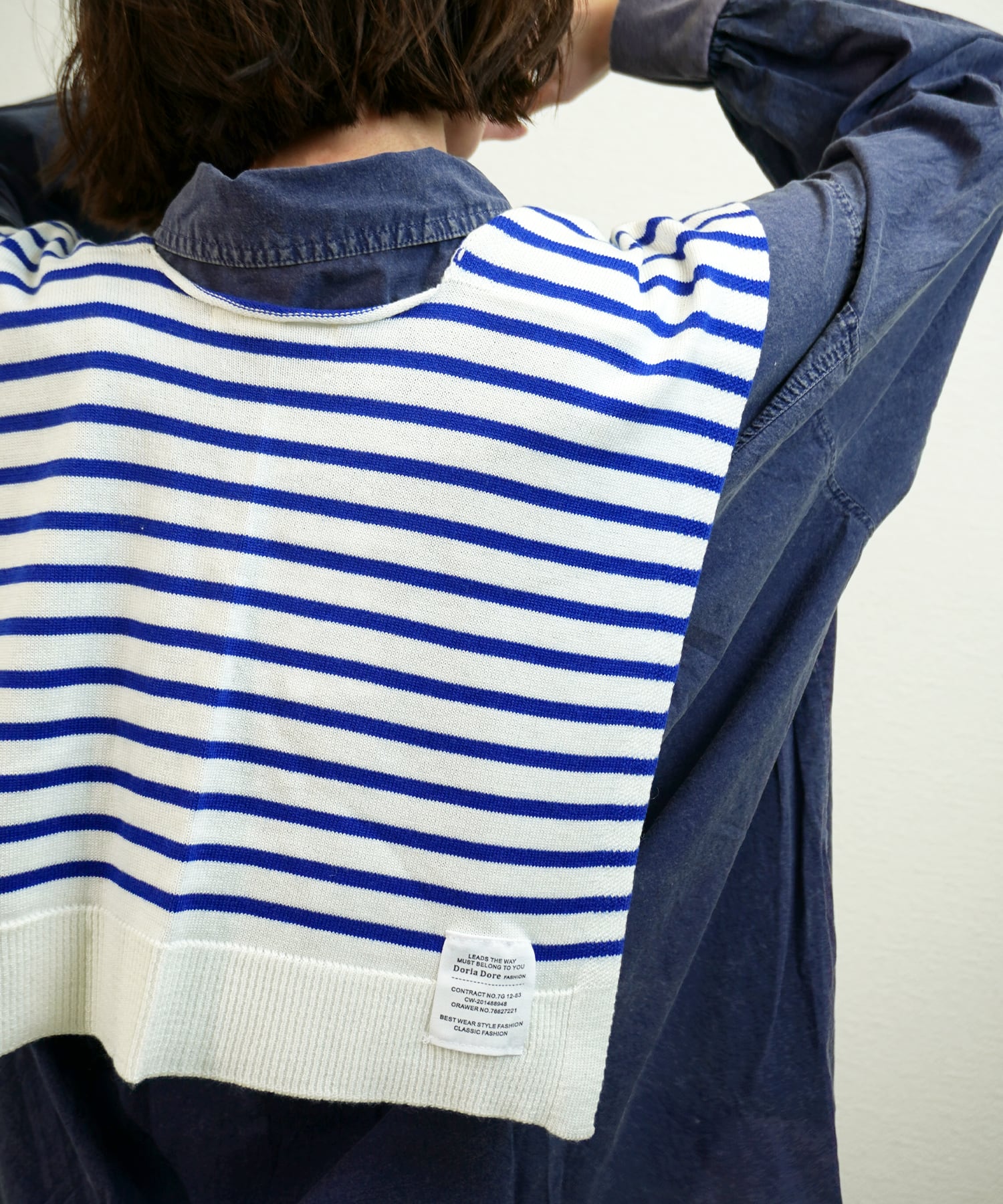 肩かけボーダーストール 5840041(0205)