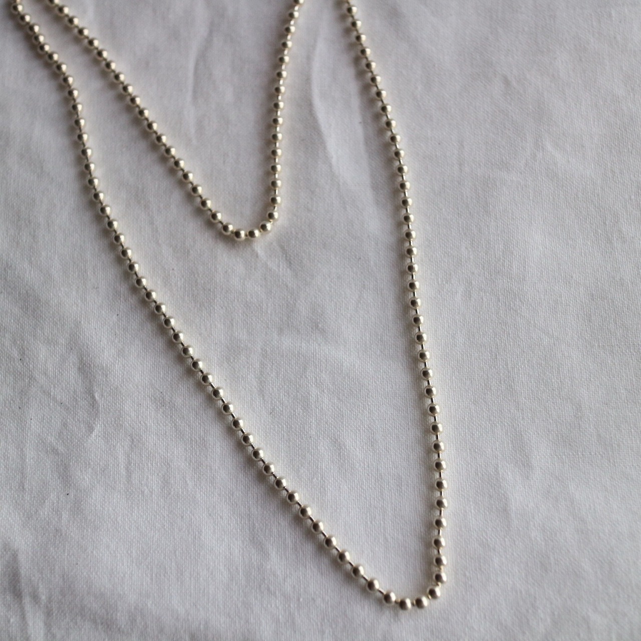 long ball chain neckless