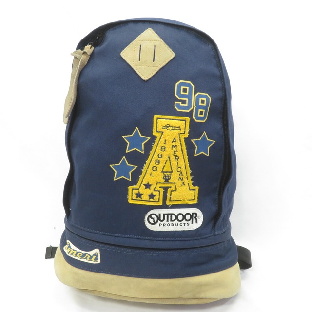 OUTDOOR PRODUCTS × Americana コラボ レザーボトム バックパック リュック/0903