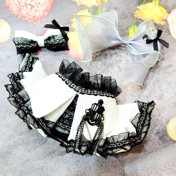 予約【Loocia】Maison Noir Custom Handmade Dog Cape (White)