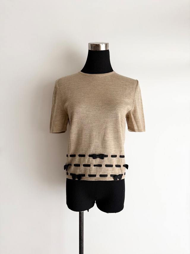 1996 VALENTINO GARAVANI RIBBON CARDIGAN