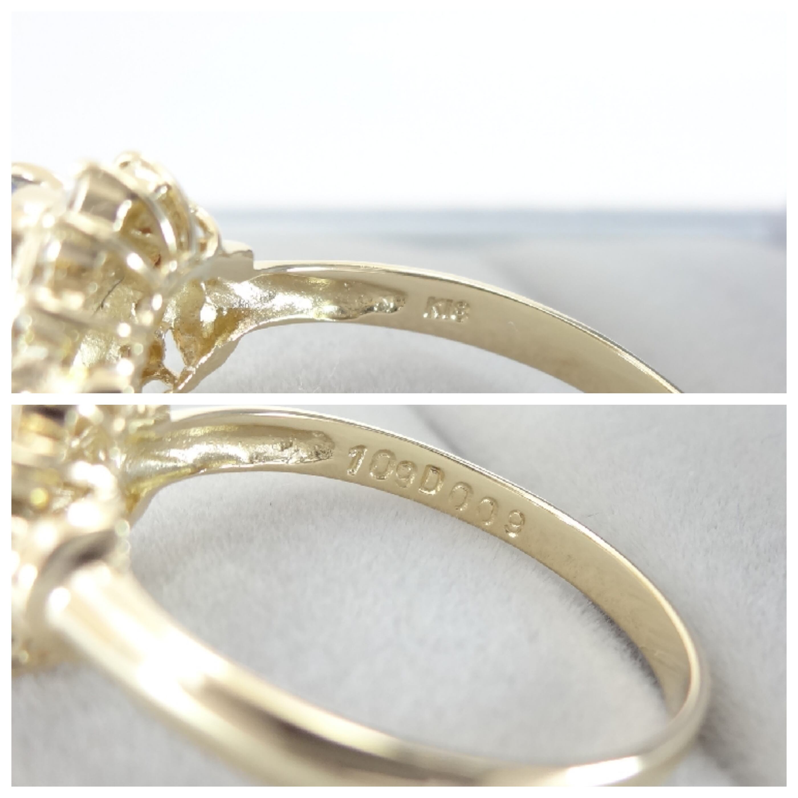 SOLD OUT】サファイア ダイヤモンドリング 1.09ct 0.09ct K18 SOLD OUT】サファイア ダイヤモンドリング 1.09ct 0.09ct K18