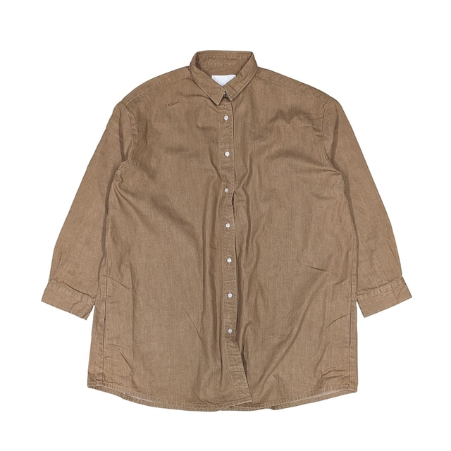 DENIM SHIRT / BROWN