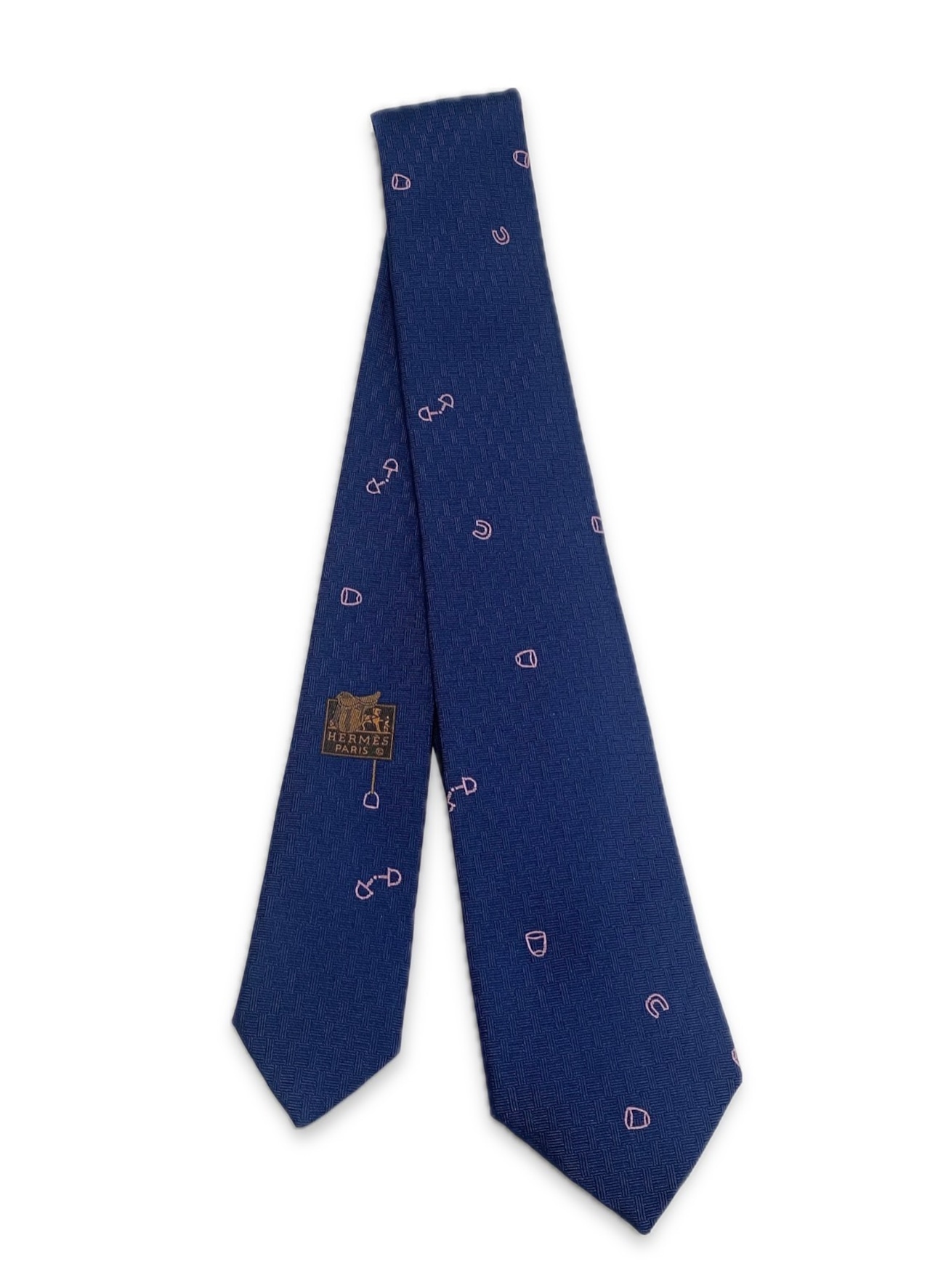 HERMES エルメス ネクタイ シルクタイ 7㎝ H339383T08《 Pluie Equestre 》