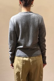 J&M DAVIDSON グレーニットカーディガン