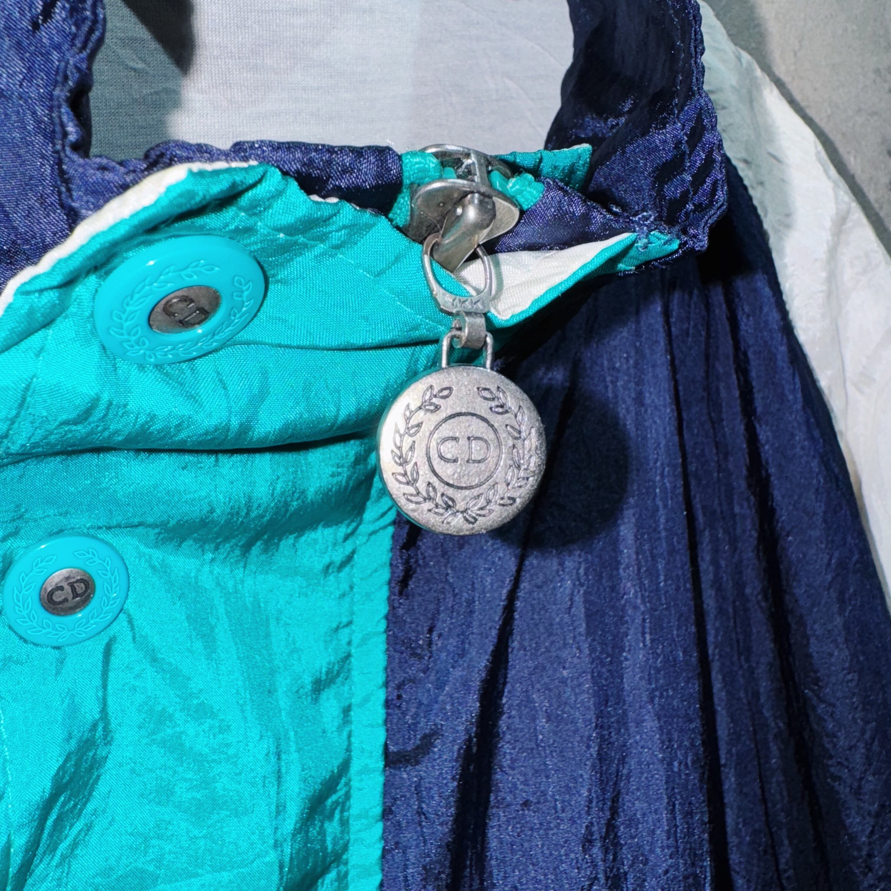 80's”Christian Dior”brand logo zip design nylon jacket | ayne