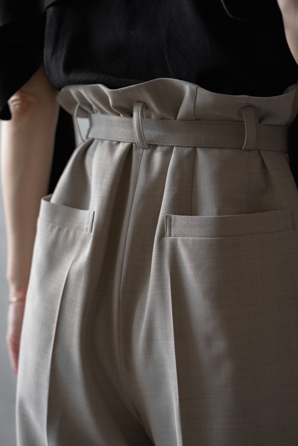size less pants (LATTE) 10月下旬発送予定 | roughlow
