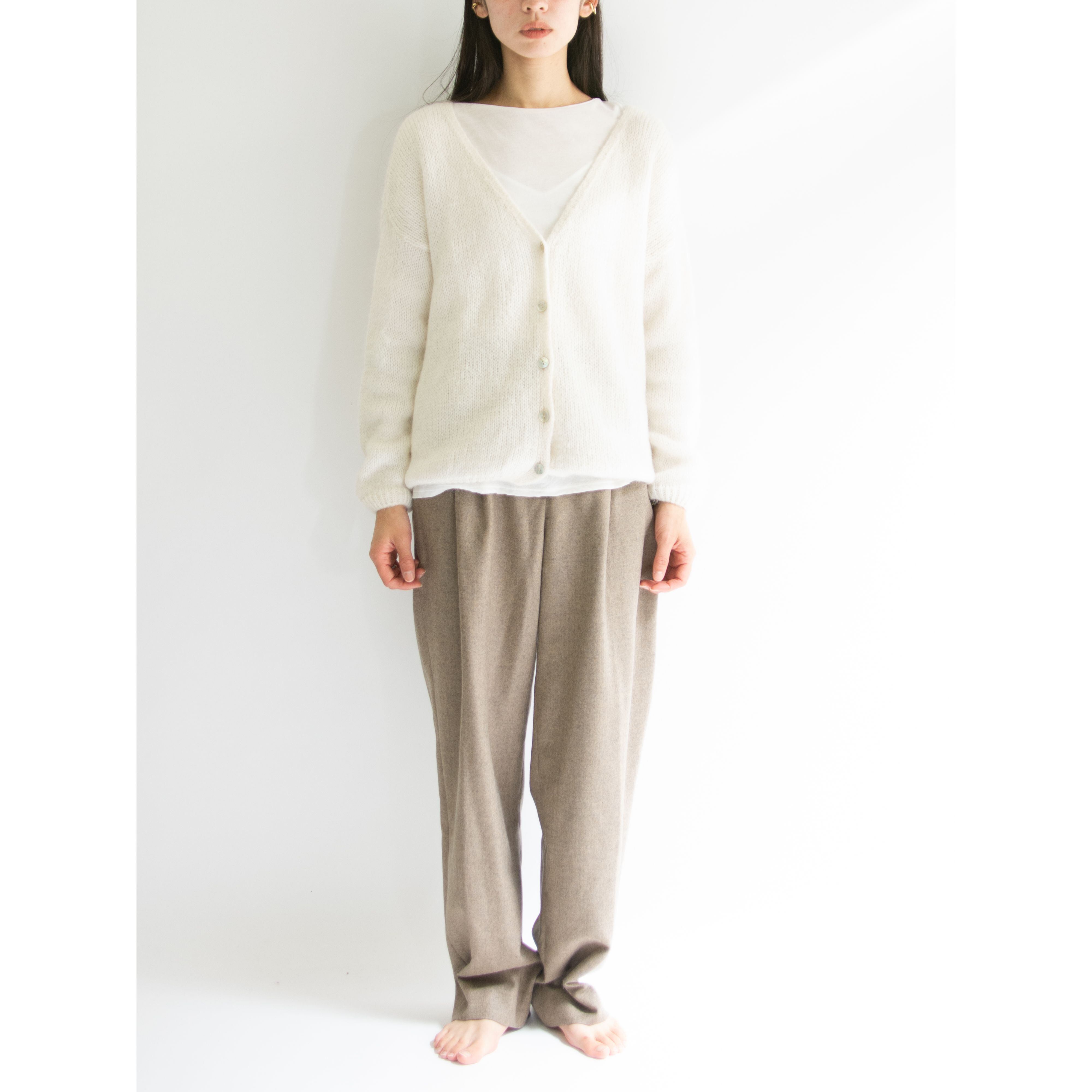 【Unknown Brand】Made in Italy Mohair-Polyamide-Acrylic Knit Cardigan（イタリア製 モヘヤナイロンアクリル ニットカーディガン）