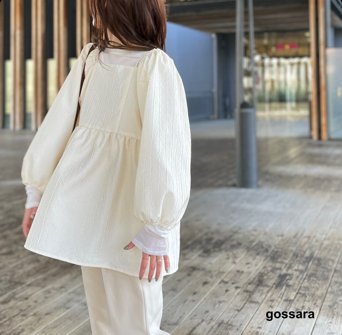 ふくれJQ2wayオフショルブラウス 5671613 (0216)