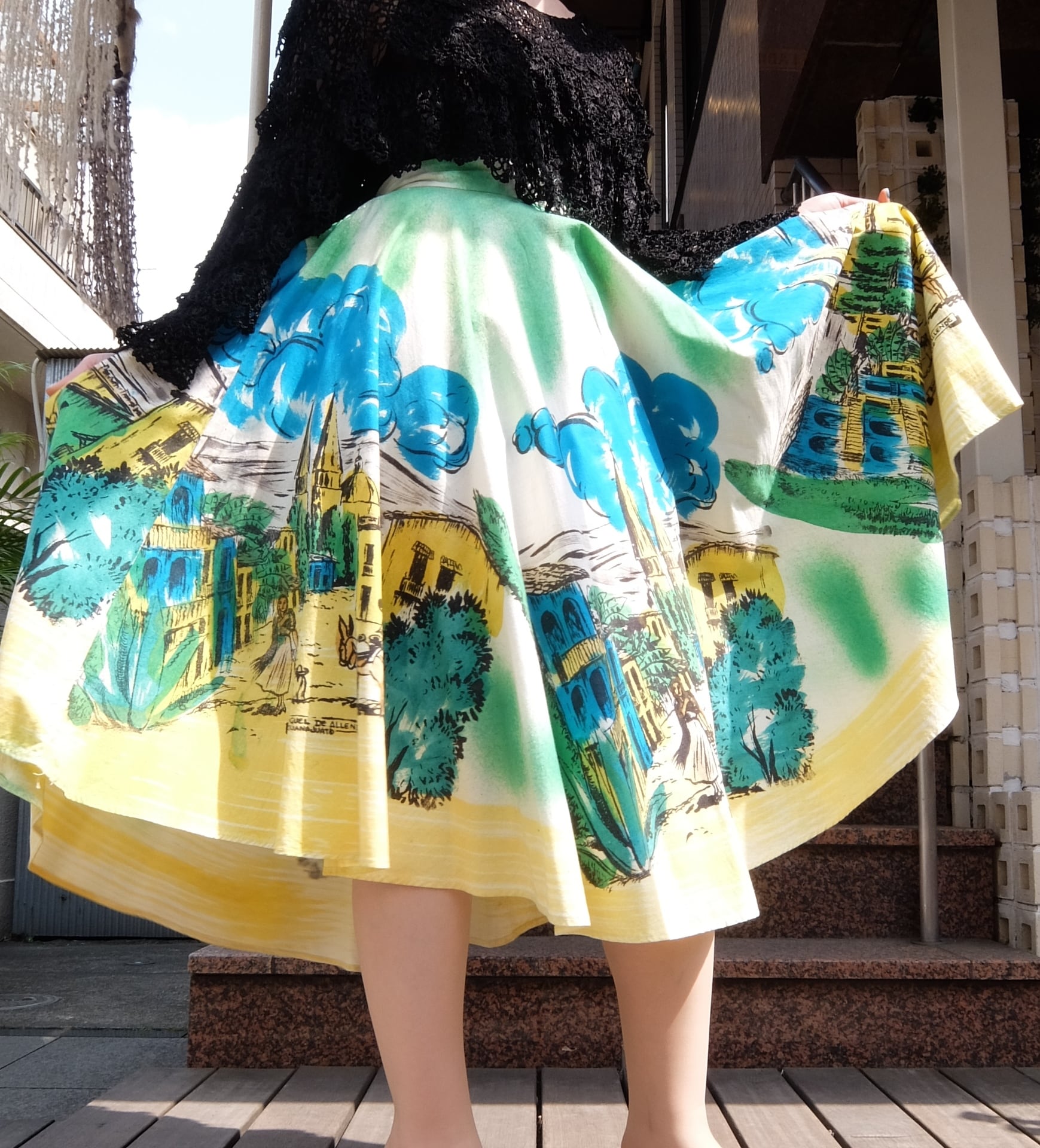 50's-60's Mexican circular skirt／50-60年代 メキシカンサーキュラースカート | BIG TIME ｜ヴィンテージ  古着 BIGTIME（ビッグタイム） powered by BASE