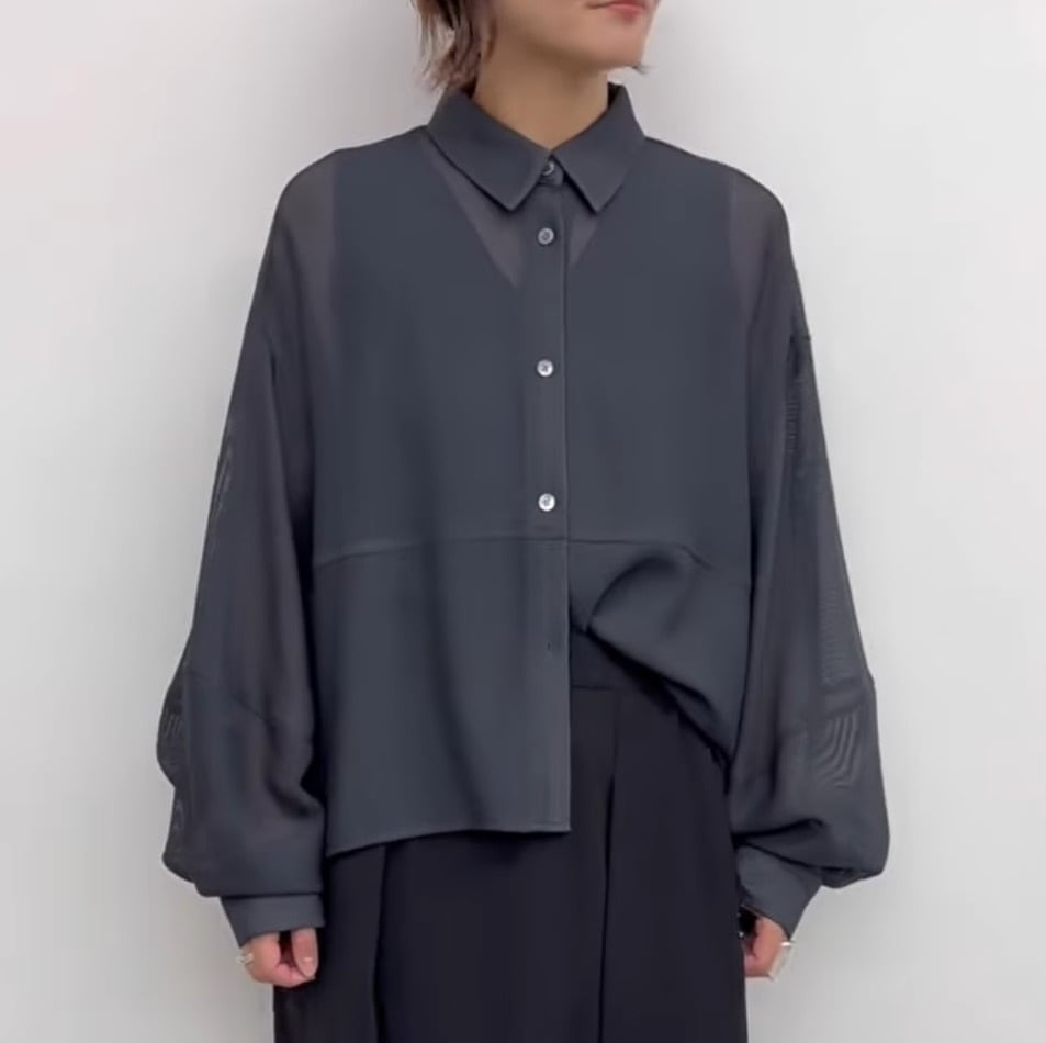 CLOCHE(クロッシェ)】メッシュコクーンシャツ［612-85588］ | GENERALE