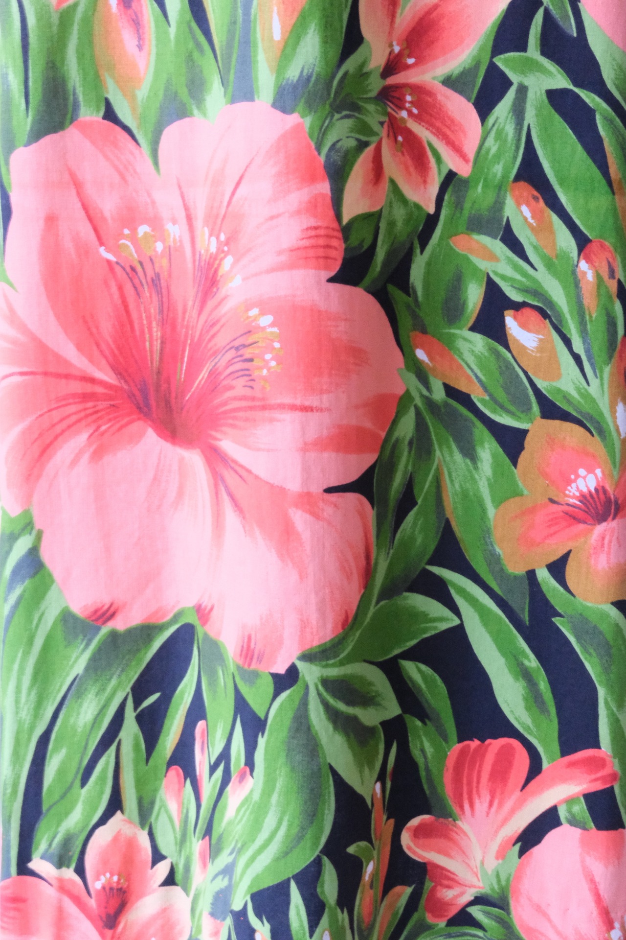 Tropical floral maxi skirt