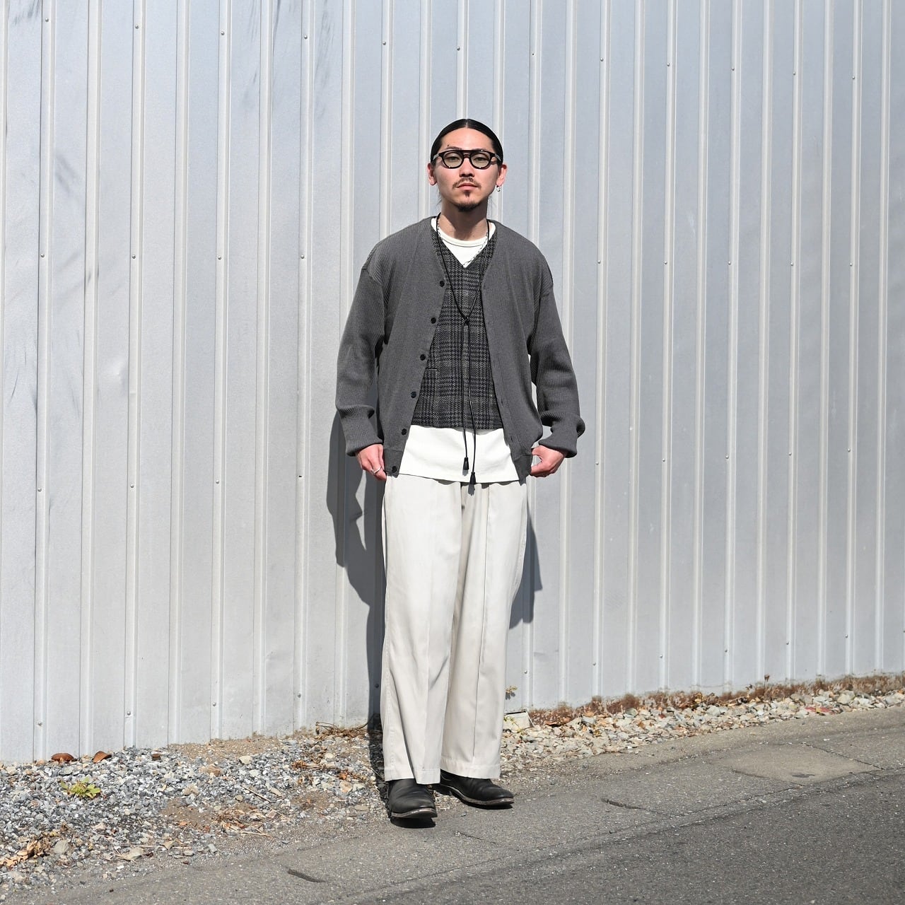 OLD JOE / BUTTON FRONT COTTON YAK RIBED SHIRTS | GANKO
