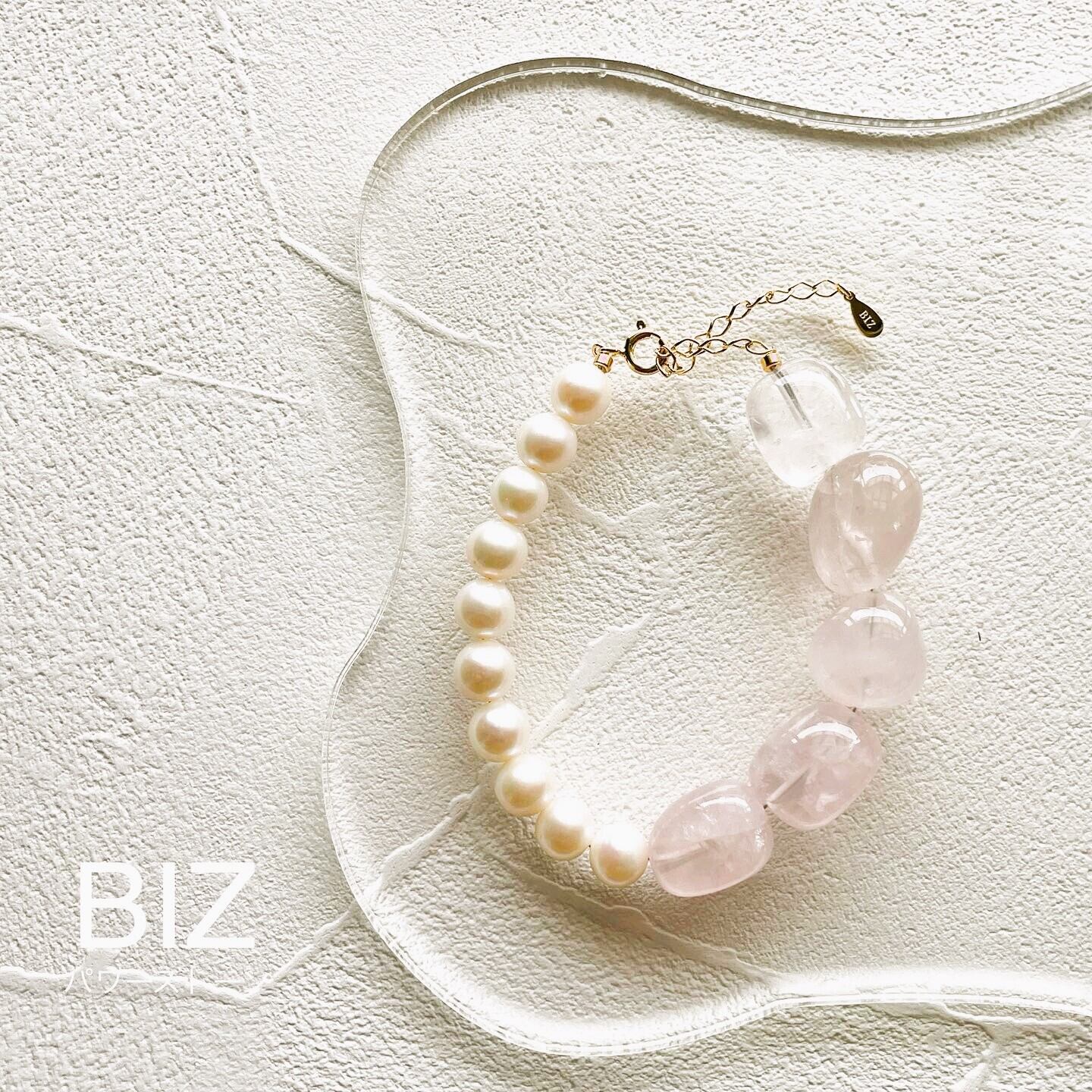 Freshwater Pearl & Rose Quartz(淡水パール・ローズクォーツ)