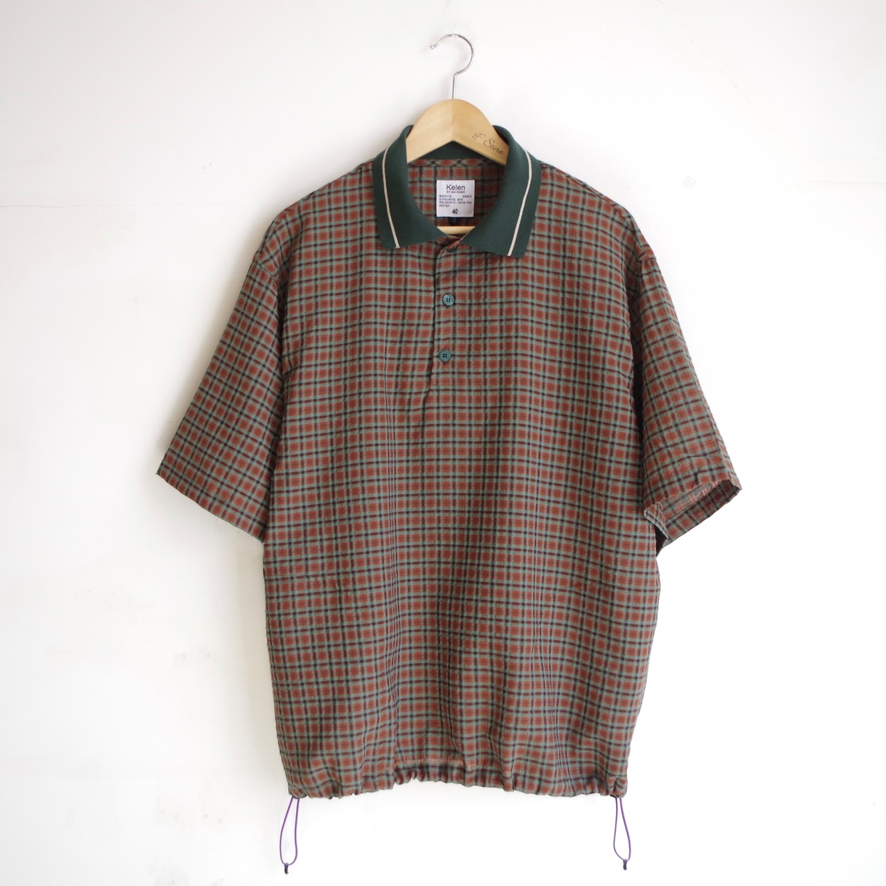 kelen  KNIT COLLAR CHECK POLO "JAFAR"