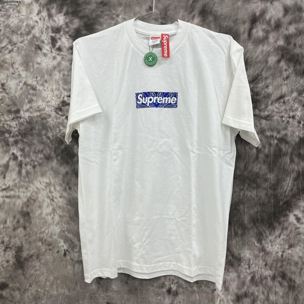 19AW Supreme Bandana Box Logo Tee Grey M