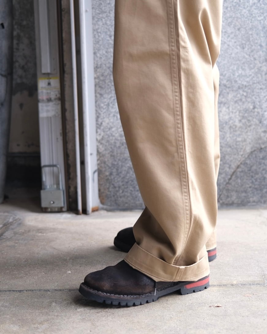 CIOTA “Weapon M-45 Khaki Chino Trousers (One Wash)” | Lapel online