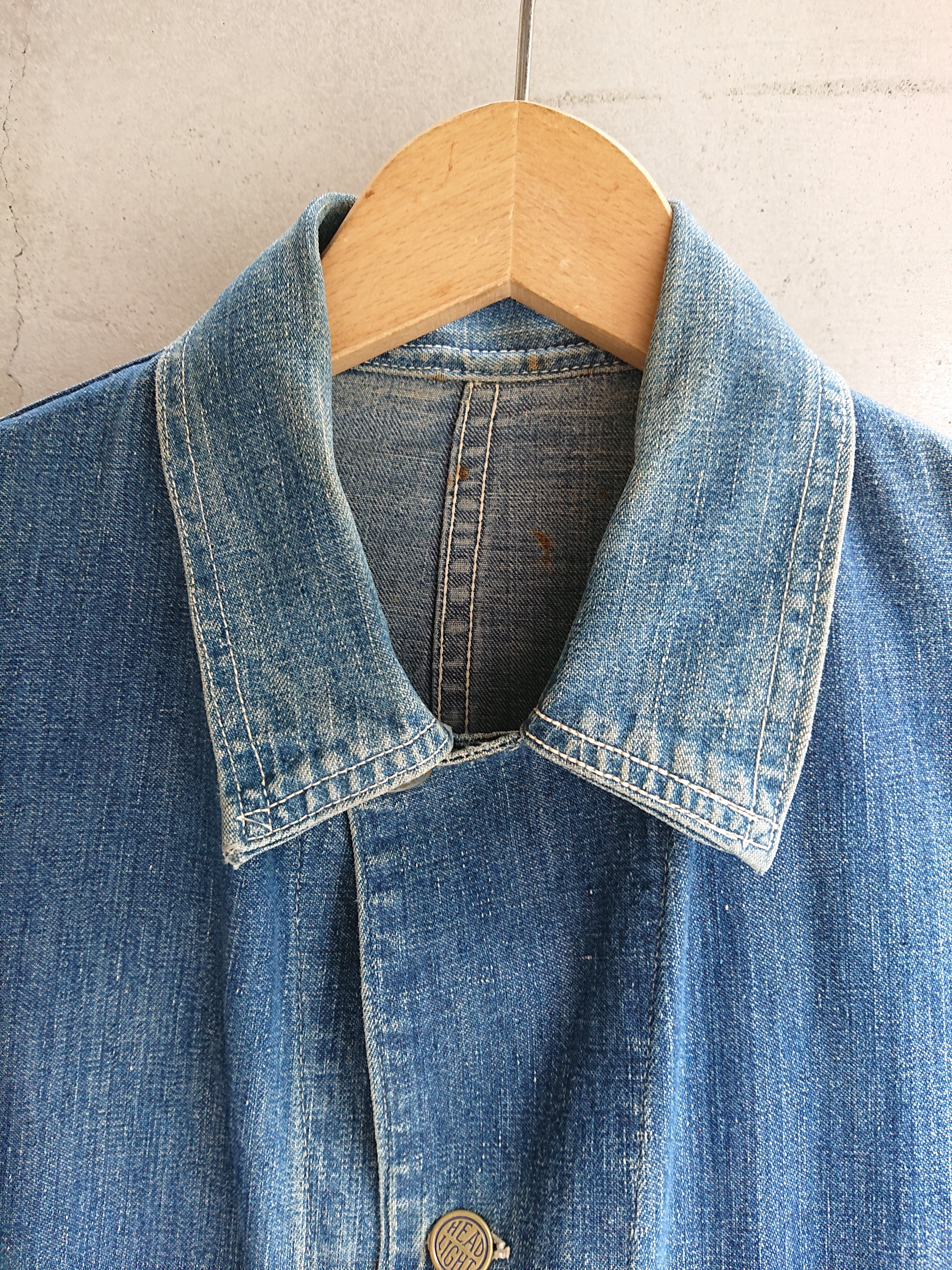 1940s HEAD LIGHT DENIM CHORE JACKET | BOW & ARROW WEB STORE