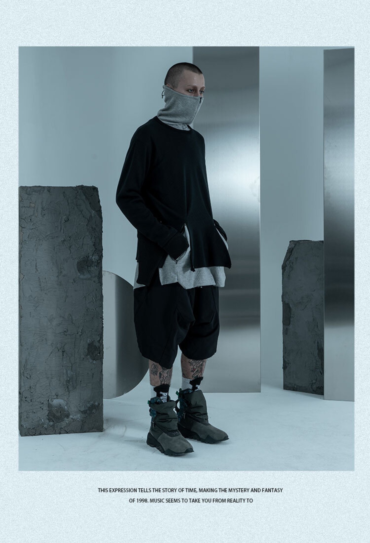 PUPIL TRAVEL 20AW PT-2062 ワッフルクルーネックT