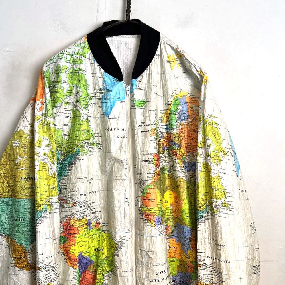 Vintage Paper Jacket Paper Jacket Map Pattern [1980s-] Vintage