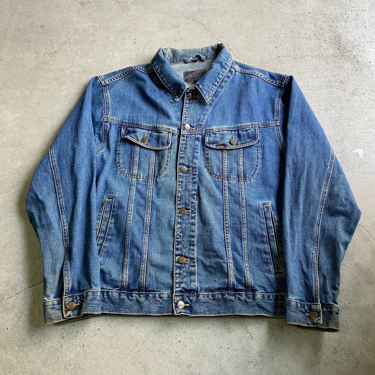 Lee デニムジャケット メンズXL相当 古着 リー 【デニムジャケット