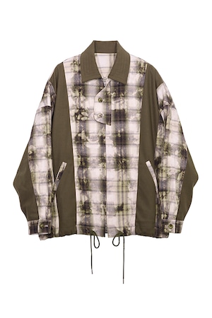Nora Lily / ノラリリー Fade Check China Shirt Hoodie
