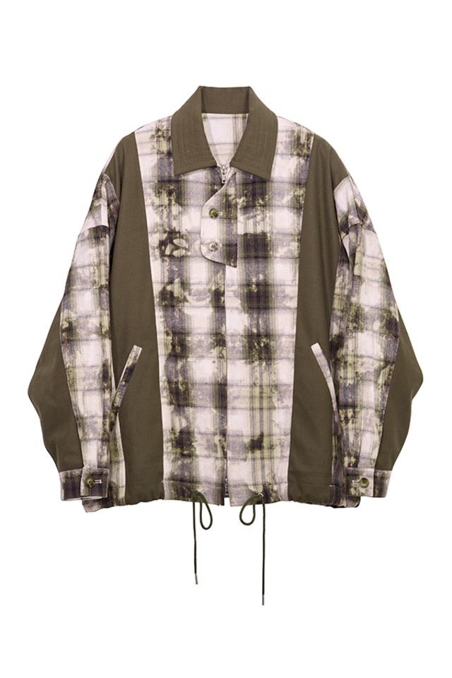 Nora Lily / ノラリリー Fade Check China Shirt Hoodie