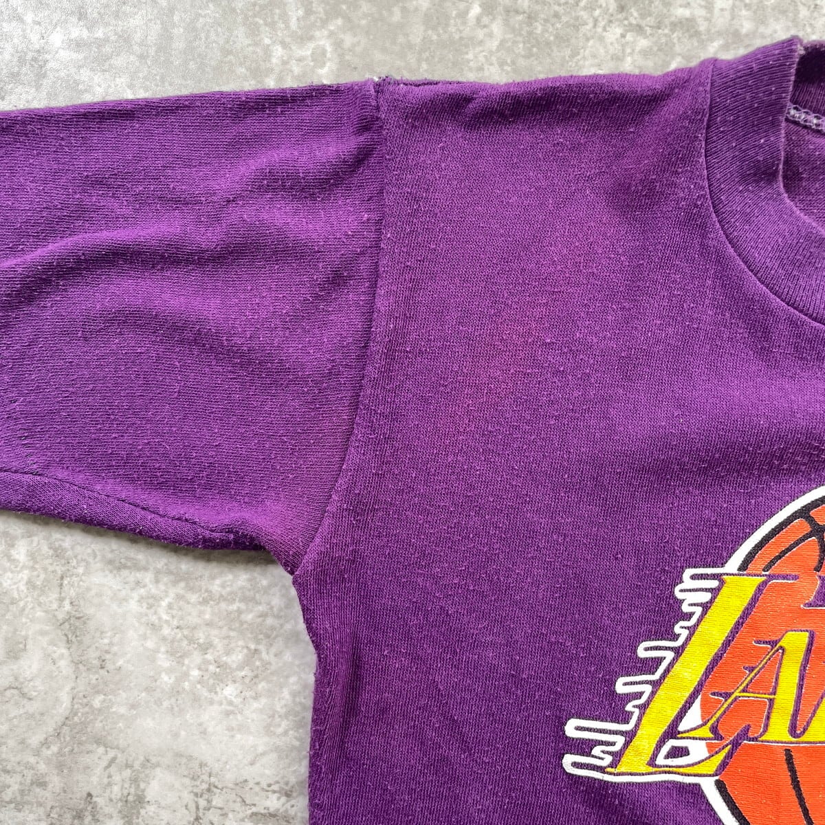 kids】80~90年代 USA製 NBA LAKERS ロサンゼルス レイカーズ Tシャツ
