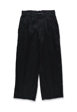 HEAVY LINEN 2TUCK TROUSER BEIGE