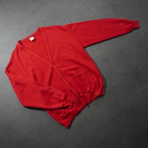 80s〜 JERZEES sweat cardigan red 古着