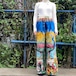 Handmade carpet pants peacock