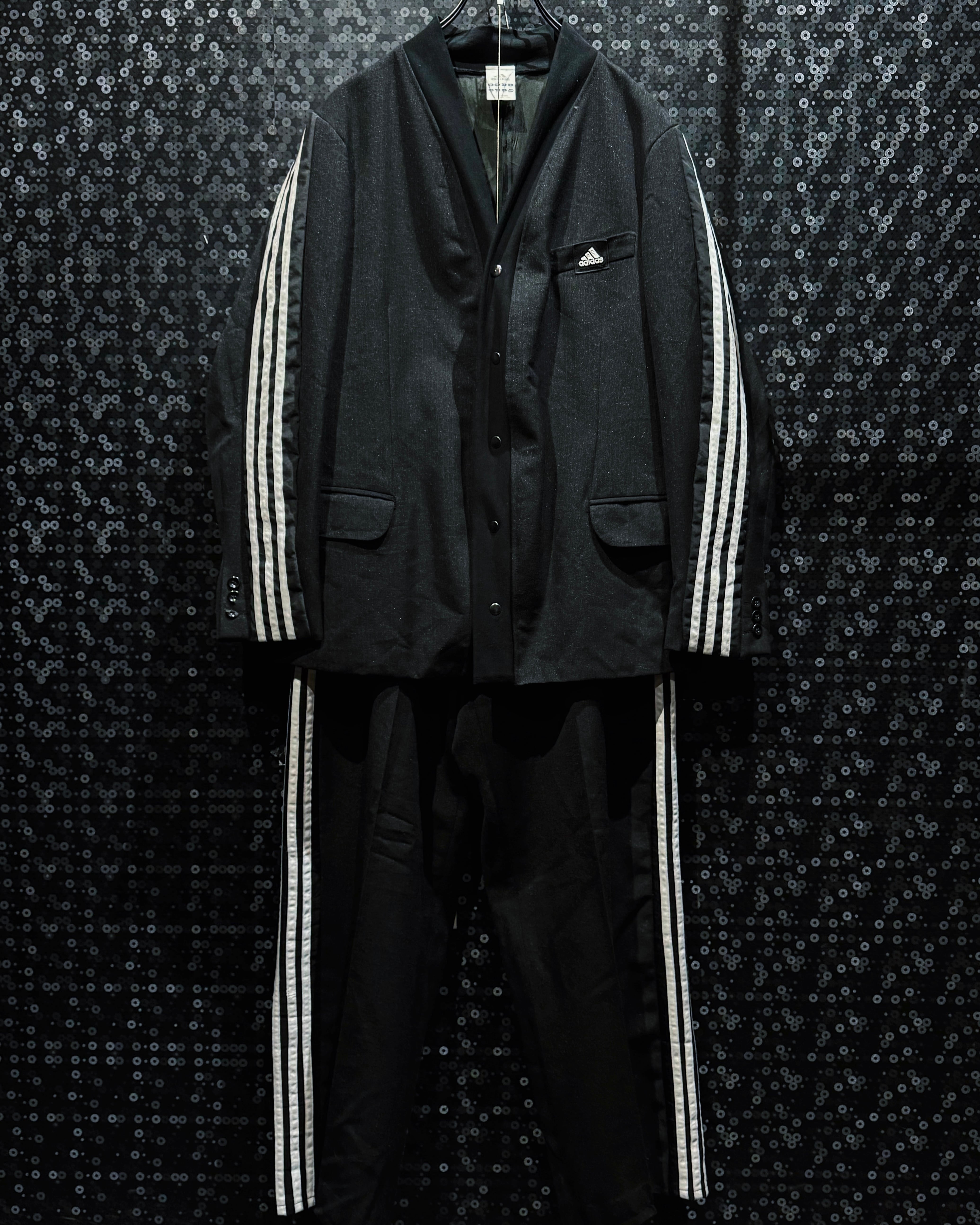 【ÆIEM】special “Original Re:make" vintage set up three stripe custom tailored edition