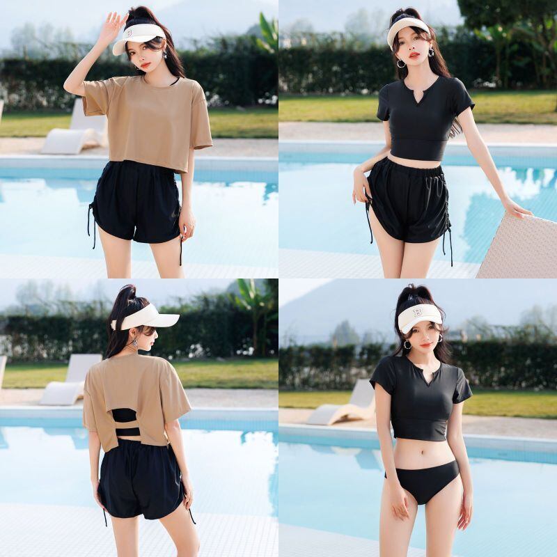 CUPSHE/クロップド丈 ニット カバーアップ 上下セット 宅配便】クロップド丈4点セット水着/hys2851 | DAY CLOSET