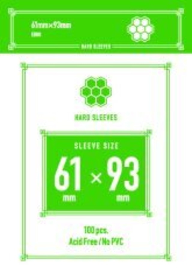 【スリーブ】ユーロサイズハード 61*93mm / Engames