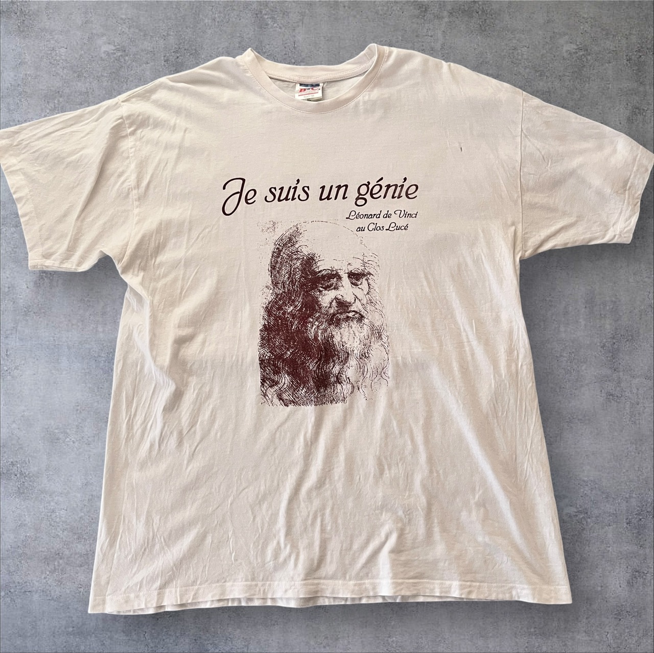 00s “Je suis un genie” Leonardo da Vinci Tee