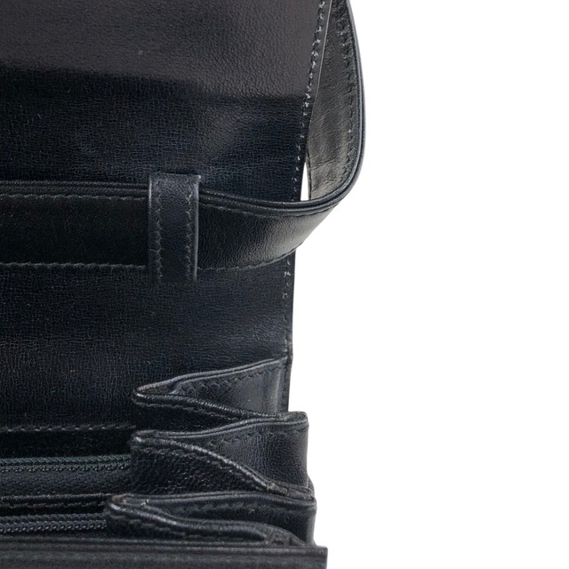 CELINE セリーヌ ショルダーバッグ ブラック ロゴ 馬車 レザー vintage ヴィンテージ オールド nwv32c