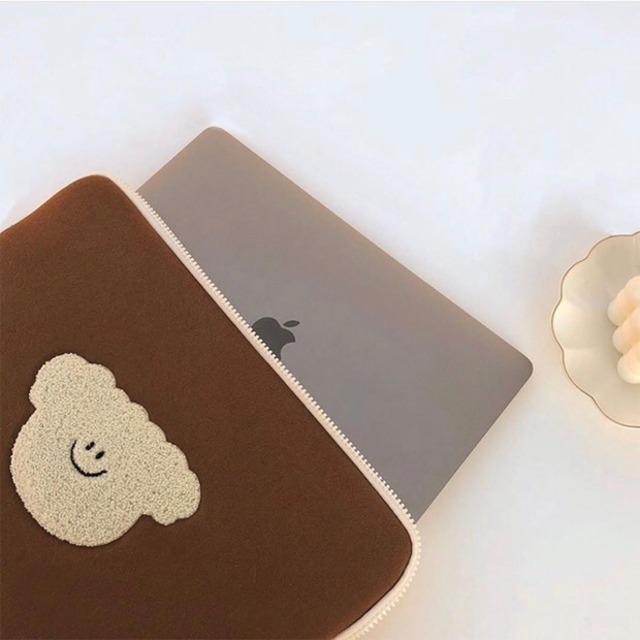 送料無料 パソコンケース韓国 13 3 13インチ 13 かわいい 韓国 ノートパソコンケース Mac Macbook もこもこ キャラクター おしゃれ 収納 Pc ノートパソコン Pcケース マック Picomarco