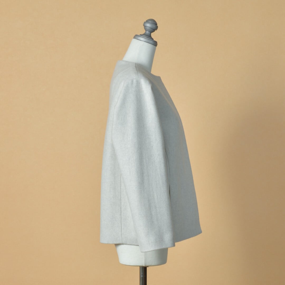 atelier naruse アトリエナルセ ウールコクーンジャケット・オートミール【送料無料】