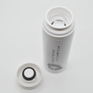 サーモボトルタンブラー★マヌルネコ【ホワイト】