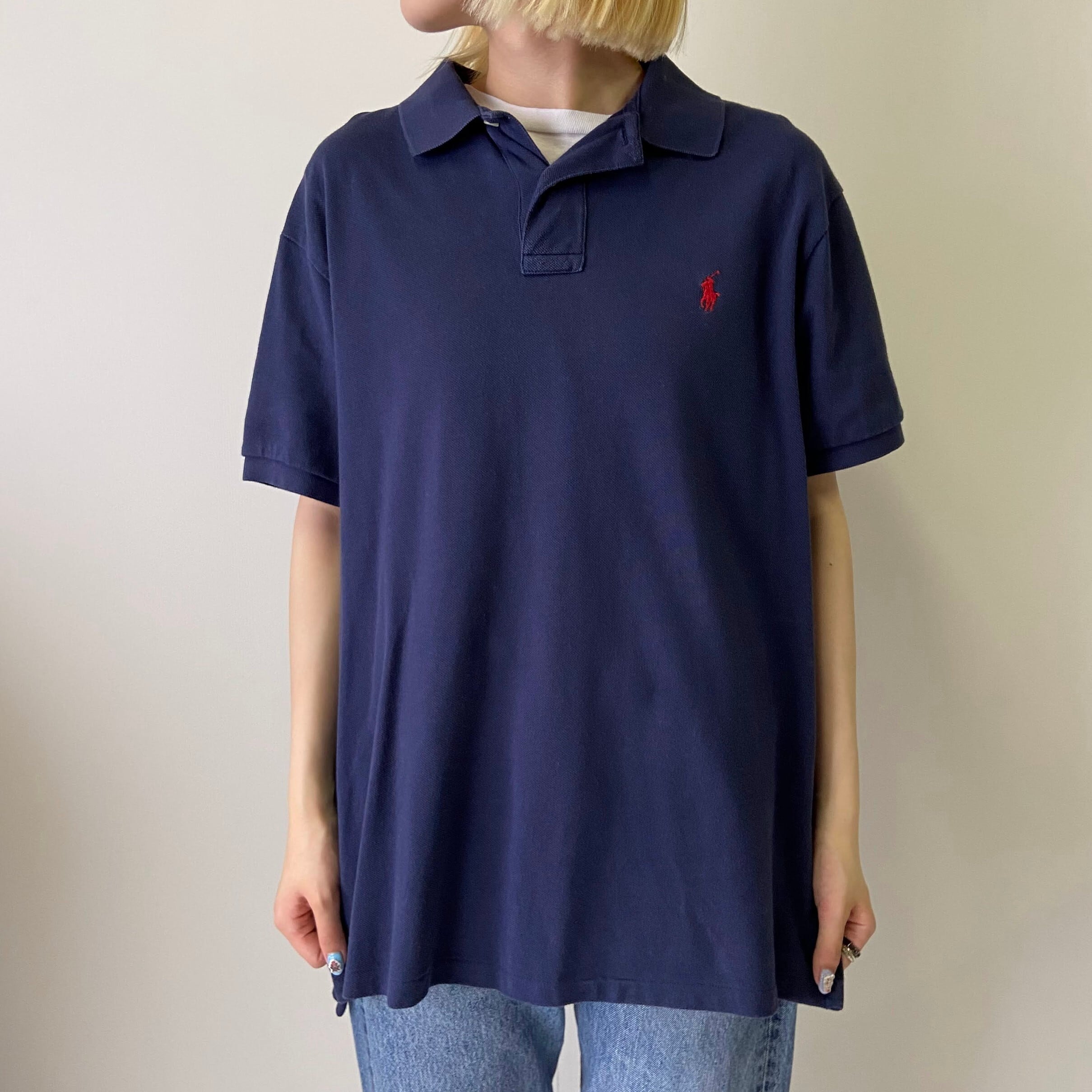 Polo Ralph Lauren ポロラルフローレン 鹿の子 ポロシャツ メンズL