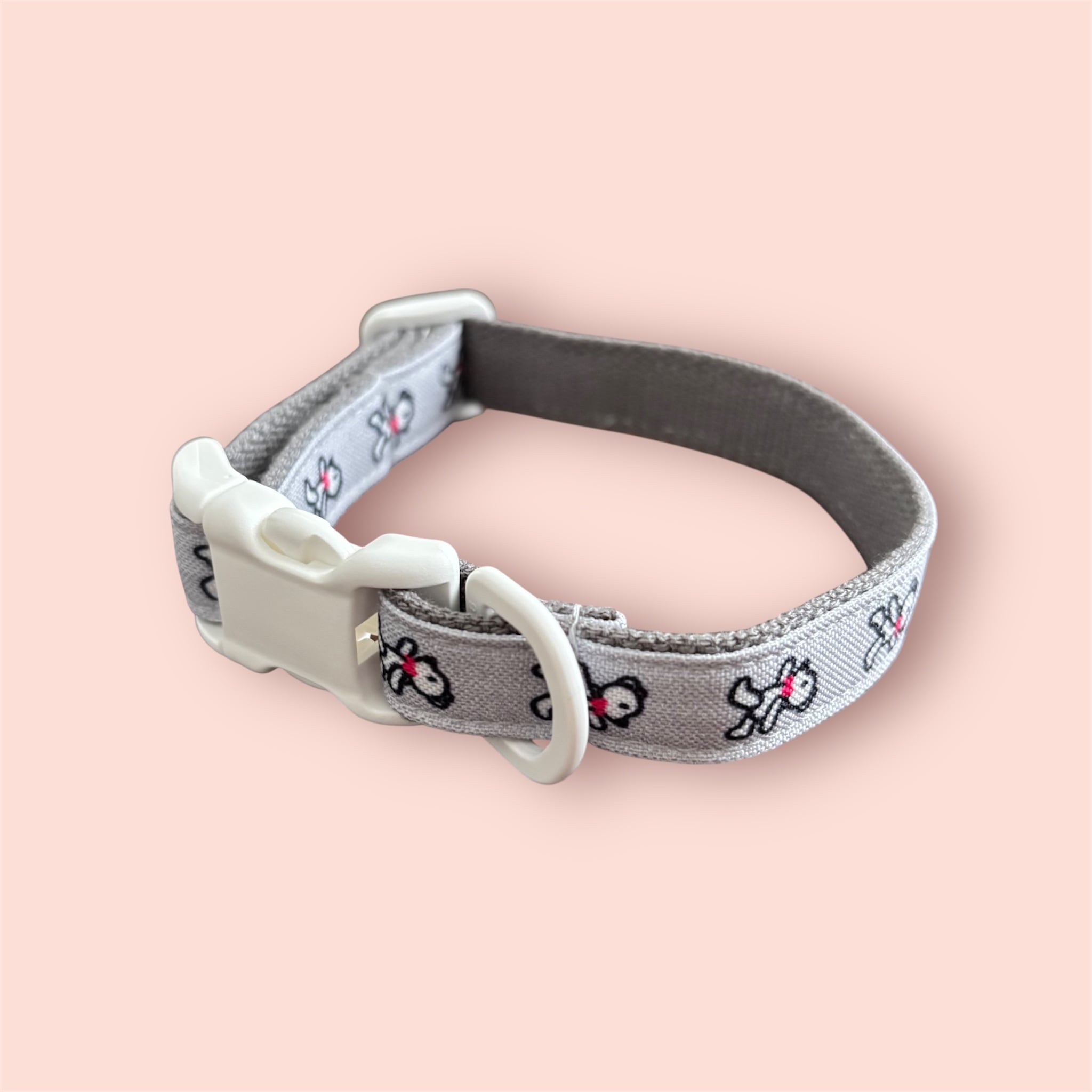 【ペットカラー】ベアシリーズ★グレー【クリックポスト¥185全国一律】