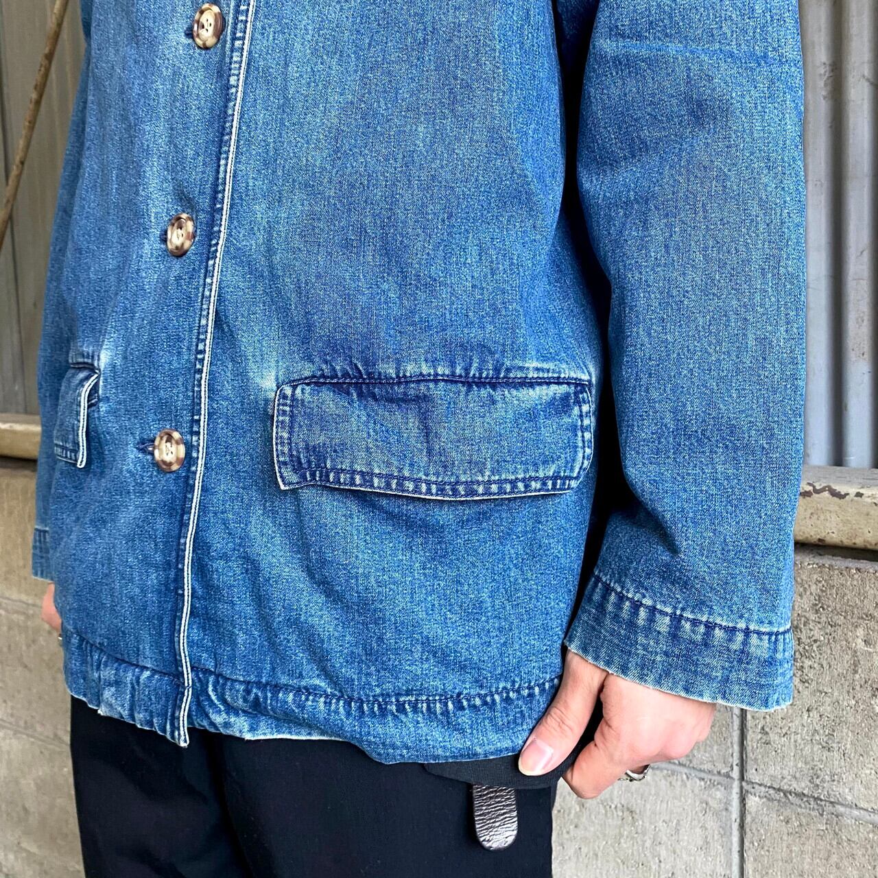 Eddie Bauer エディーバウアー デニムカバーオール レディースM