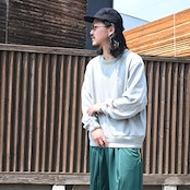 KUON / GANKO別注 Sashiko Sweatshirt style1