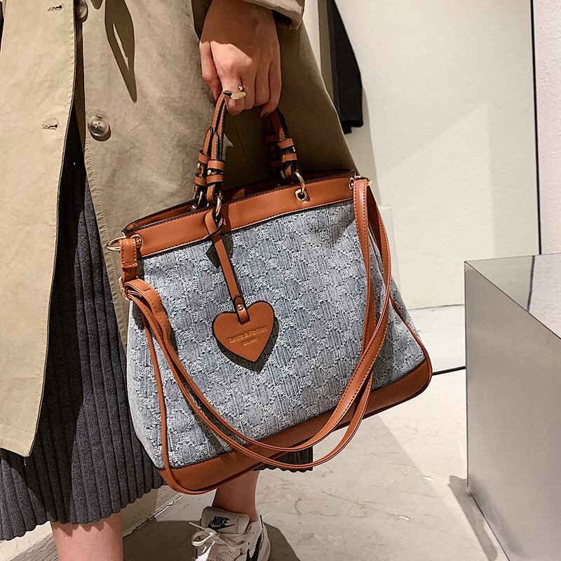 オータム 秋物 トートバッグ メッセンジャーバッグ 手作りハンドバック1763841122