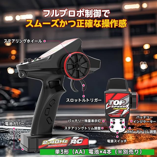 Ritaosan 高速 ラジコン オフロード ラジコンカー 35km/h 大人 速い
