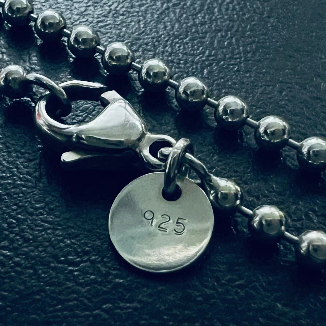 VINTAGE TIFFANY & CO. Locket Pendant Long Necklace Ball Chain  